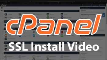 Sectigo Business SSL cPanel install video screenshot