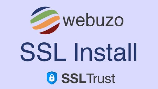 SSL/TLS Certificate Install Video on Webuzo