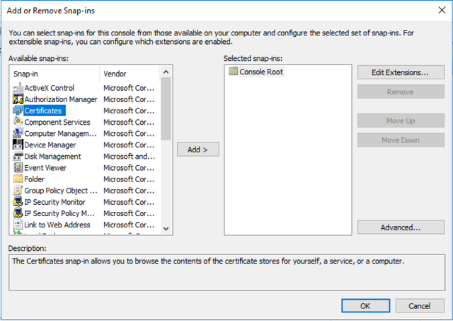 Windows mmc.exe sql