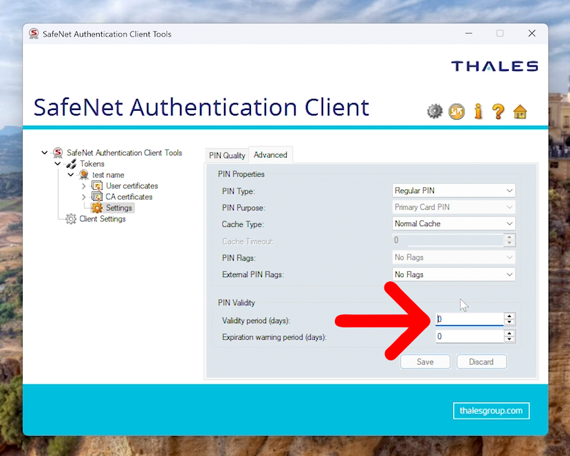 safenet client expiry settings