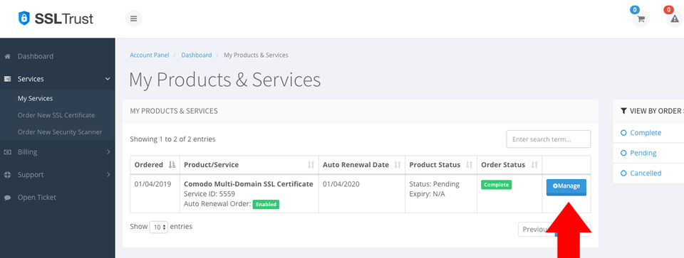 manage ssl 2